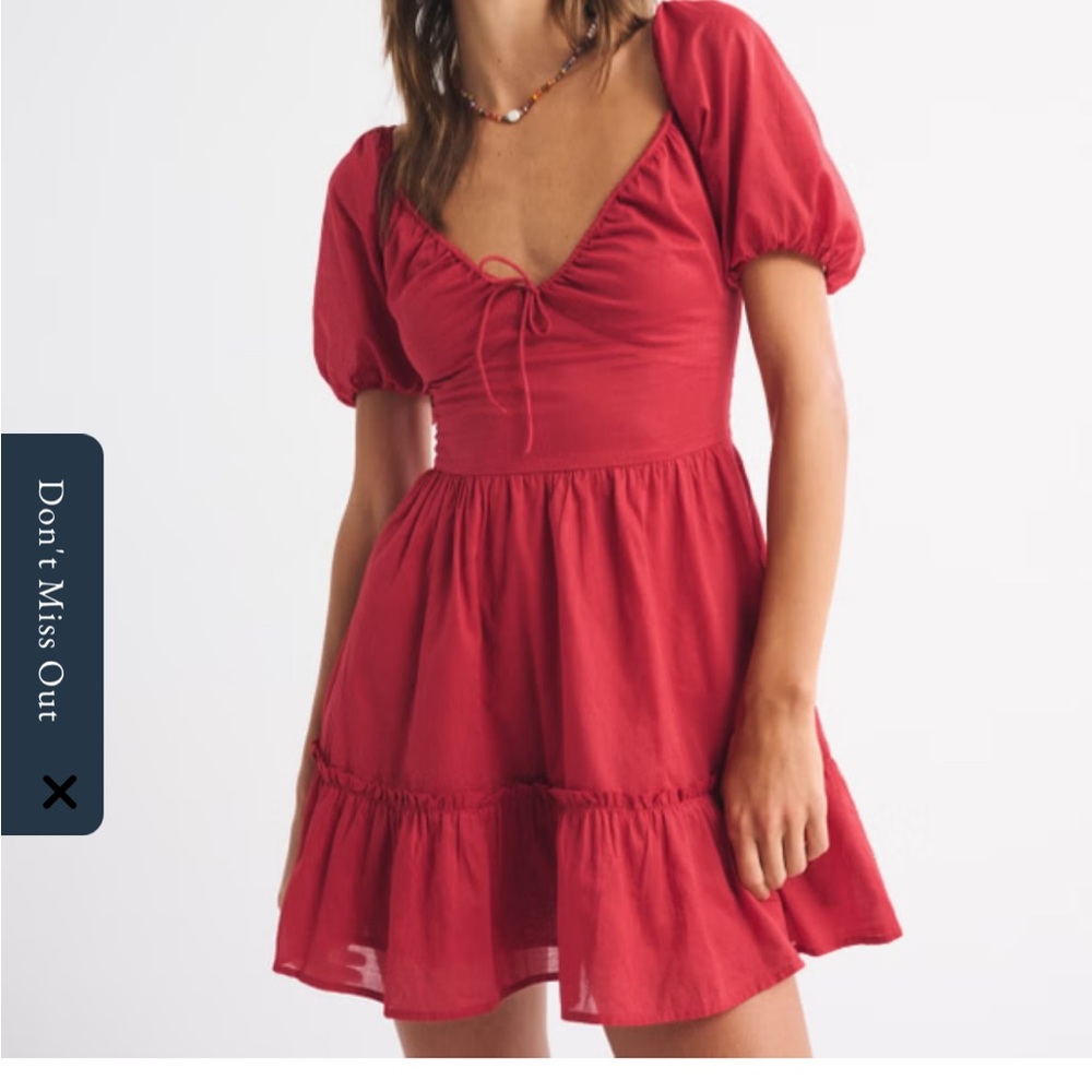 Abercrombie & Fitch Red Mini Dress